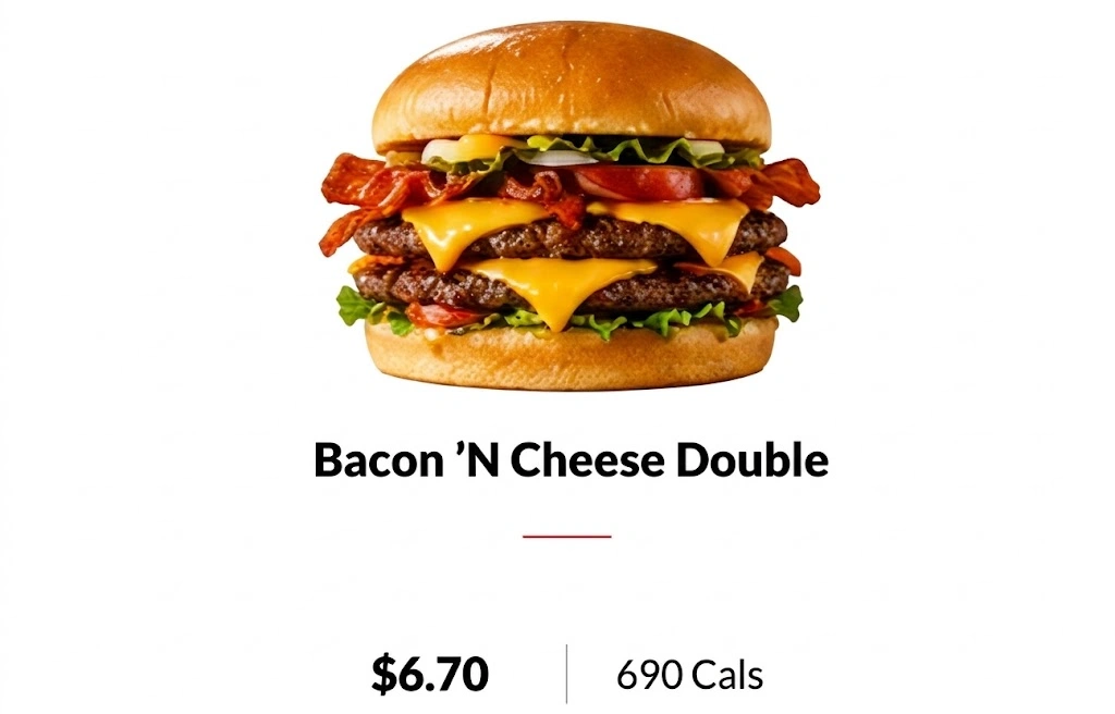 Bacon'n cheese double