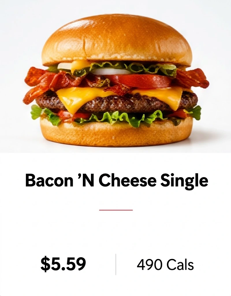 bacon'n cheese single