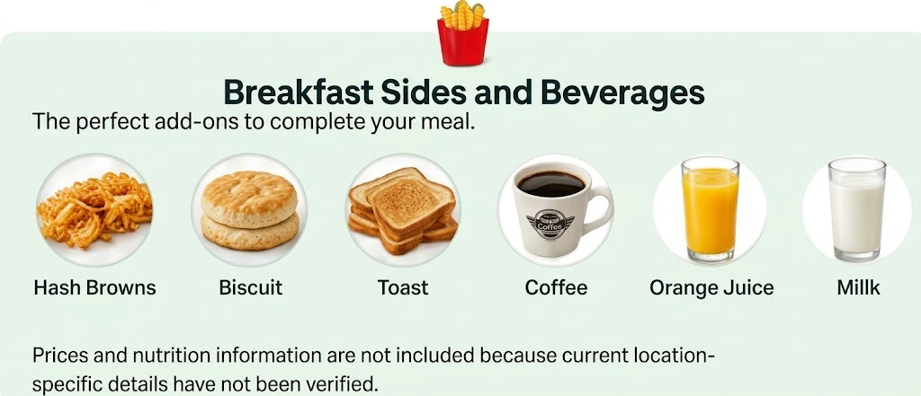 breakfast slides and beverages
